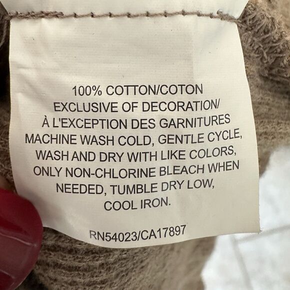 Old Navy Sweater Women’s Lg Long Sleeve Cowl Neck Long Line Brown  Grunge - Picture 5 of 7